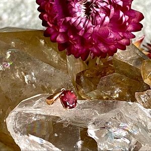 Genuine Pink Tourmaline pendant